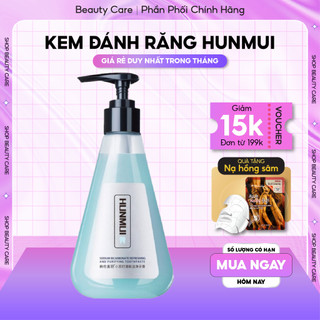 Kem đánh răng HUNMUI - Kem đánh răng gạng gel lỏng, trăng răng, thơm miệng, làm sạch mảng bám, hơi thở thơm mát
