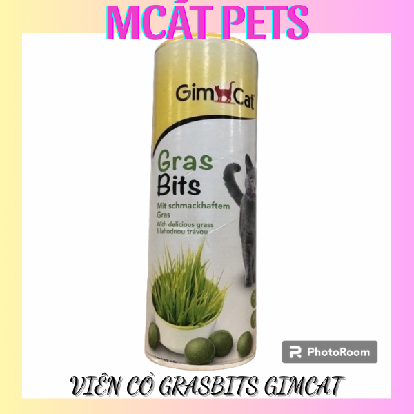 Viên cỏ mèo grasbits GIMCAT, bổ sung chất xơ,tiêu búi lông cho mèo