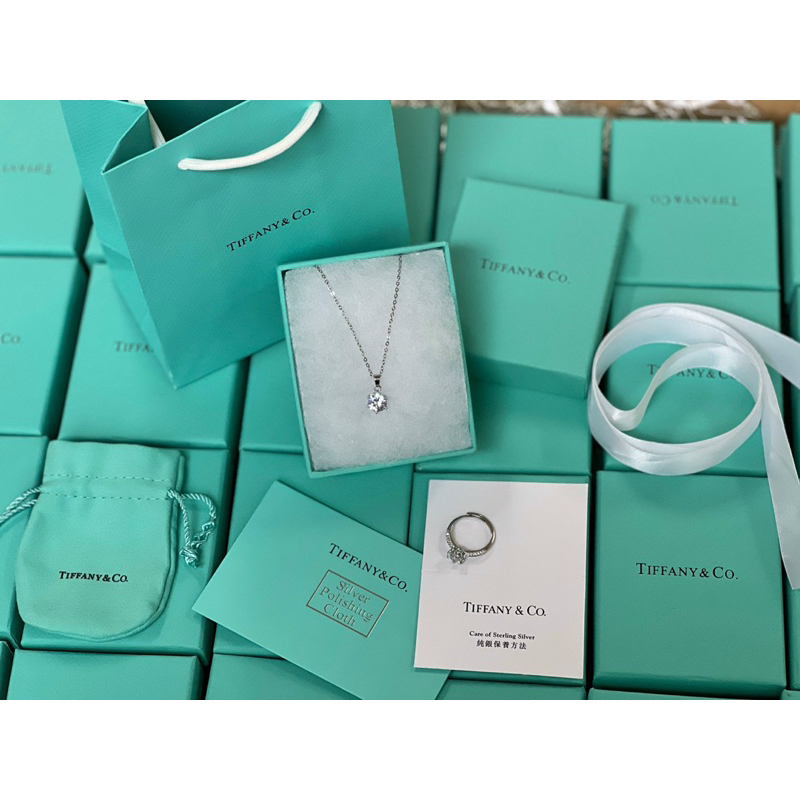 Set nhẫn + dây chuyền Tiffany&Co