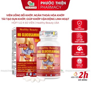 Viên uống bổ khớp chính hãng HB Glucosamine sulfate 3In1 lọ 60 viên - phuocthien