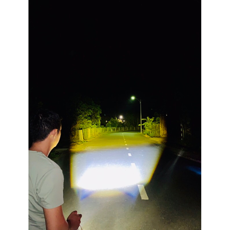 Bi cầu Mini 2 màu M ONE + chính hãng MA RACING, 1 bóng 35W