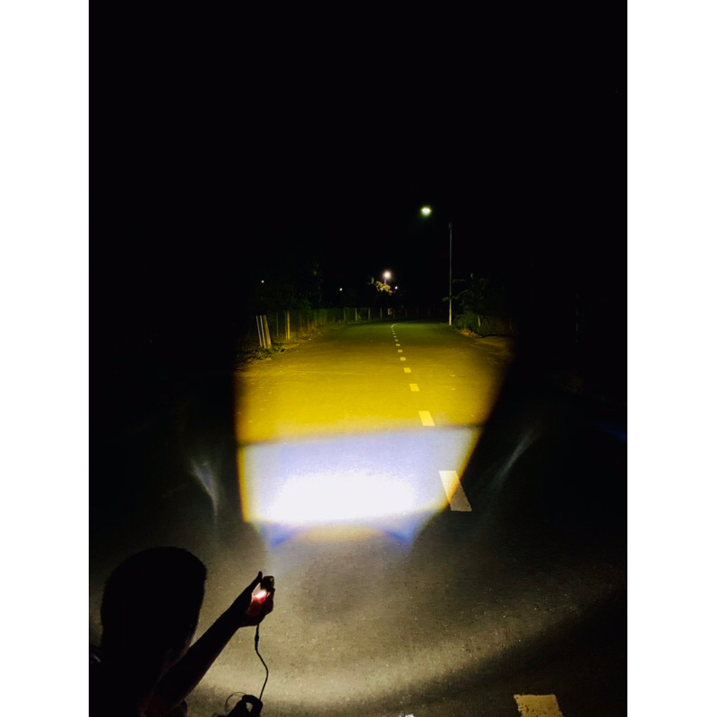 Bi cầu Mini 2 màu M ONE + chính hãng MA RACING, 1 bóng 35W