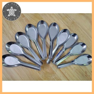 Thìa Phở Hoa Sen inox cao cấp - Thìa ăn cơm, ăn phở thiết yếu cho mọi gia đình