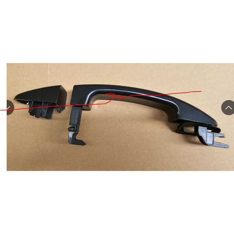 Tay mở cửa ngoài sơn đen Ford Ranger (2012-2021), Everest (2012-2021), Mazda BT-50 (2012-2021)