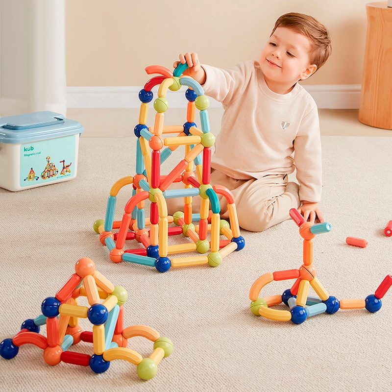 Bộ đồ chơi xây dựng bằng thanh và bóng từ tính Kub Creative Magnetic