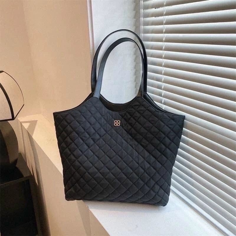 Túi Tote Nữ Đeo Vai Trần Trám Vải Dù, Túi Xách Nữ Công Sở Size 44cm