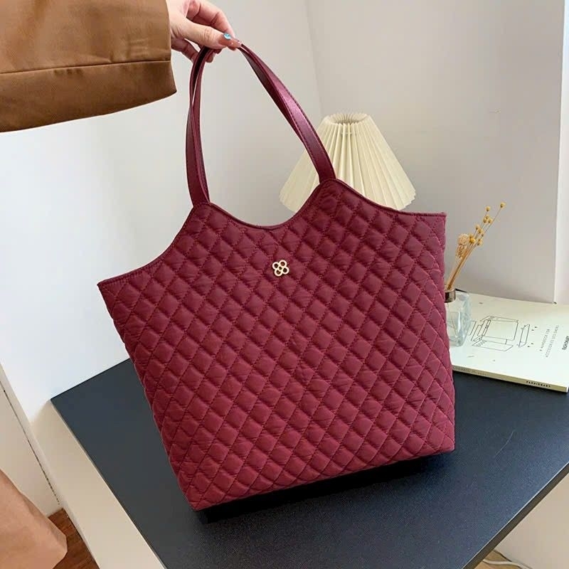 Túi Tote Nữ Đeo Vai Trần Trám Vải Dù, Túi Xách Nữ Công Sở Size 44cm