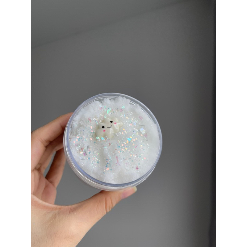 SLIME BÉ MÂY TRẮNG TẶNG KÈM CHARM I SLIME MÂY SIÊU TƠI I CLOUD SLIME ĐẸP I SLIME MÂY TRẮNG
