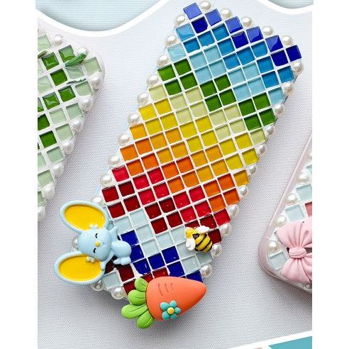 Set DIY trang trí lót ly mosaic Họa tiết sẵn