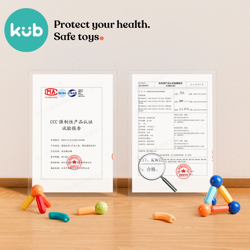 Bộ đồ chơi xây dựng bằng thanh và bóng từ tính Kub Creative Magnetic