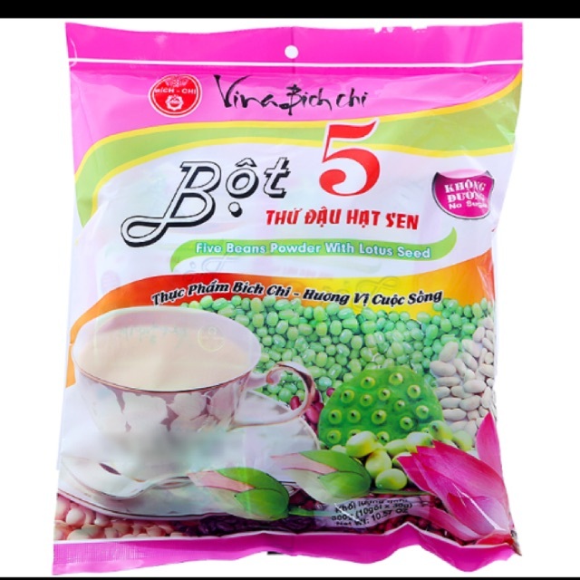 Bột 5 thứ đậu hạt sen có đường Bích Chi bịch 300g