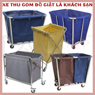 Xe đẩy thu gom đồ bẩn trong khách sạn nhiều mẫu bestseller