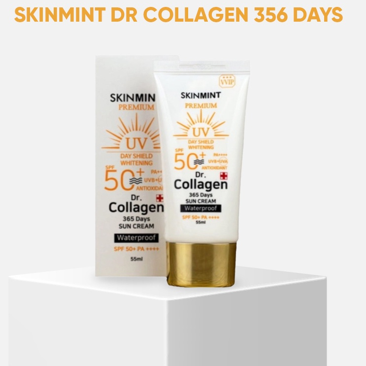 Kem Chống Nắng Sáng Da SKINMINT DR Collagen 356 Days PA++++ SPF 50+ Ngăn Ngừa Nám, Giảm Sạm Da Và Dưỡng Da