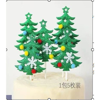 Sét que cắm cây cối vải dạ, que sắt chủ đề noel