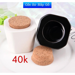 Cốc Sứ 2 Ngăn (đựng lưu h uỳnh hoặc rửa cọ)