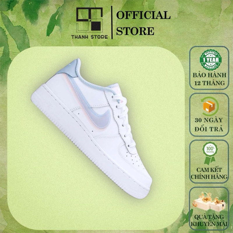 Giày _Nike Air Force 1 Lv8 Trắng xanh,Af1 Trắng Lv8 Đế Air hàng cao cấp nhất Full Box Bill