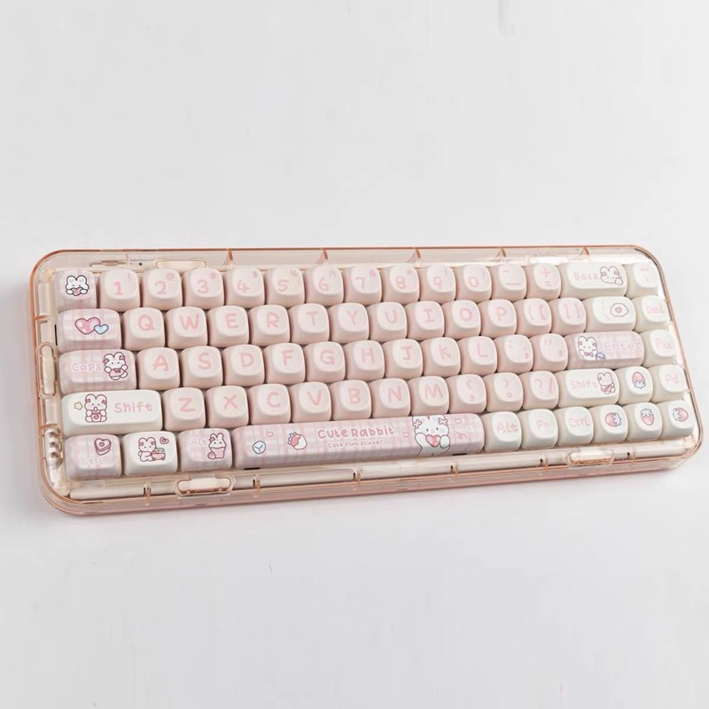 Nút bàn phím cơ keycap duck, rabbit, cat MOA profile 139 nút
