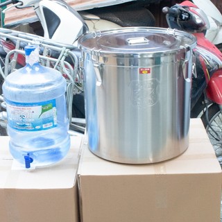 Nồi xô inox 304 70L- nồi inox 45x45cm có khóa đựng thực phẩm