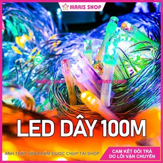 Cuộn LED Dây 100M Nhiều Màu trang trí noel, giáng sinh, năm mới quán cafe, trang trí hang đá, Tết, Đèn LED Trang Trí