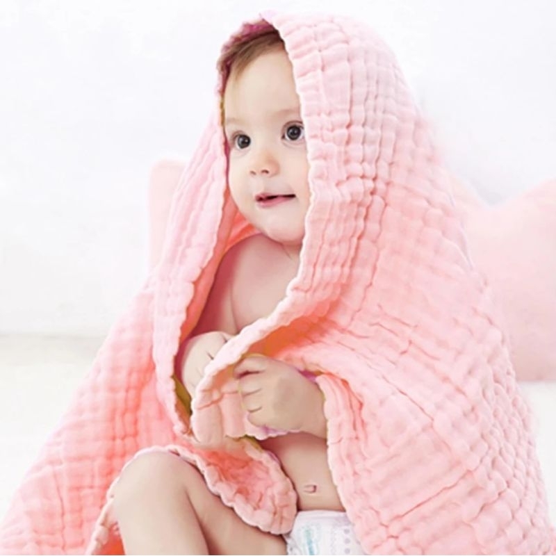 Khăn tắm/ Chăn xô cao cấp 6 lớp cotton mềm cho bé sơ sinh