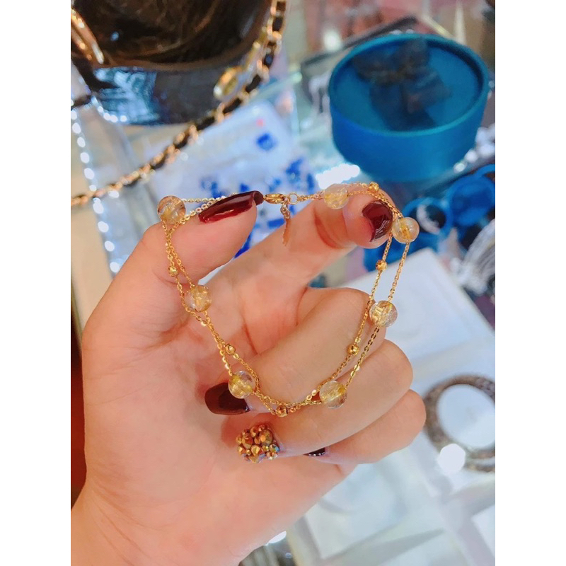 Lắc tay đá đôi nhiều màu