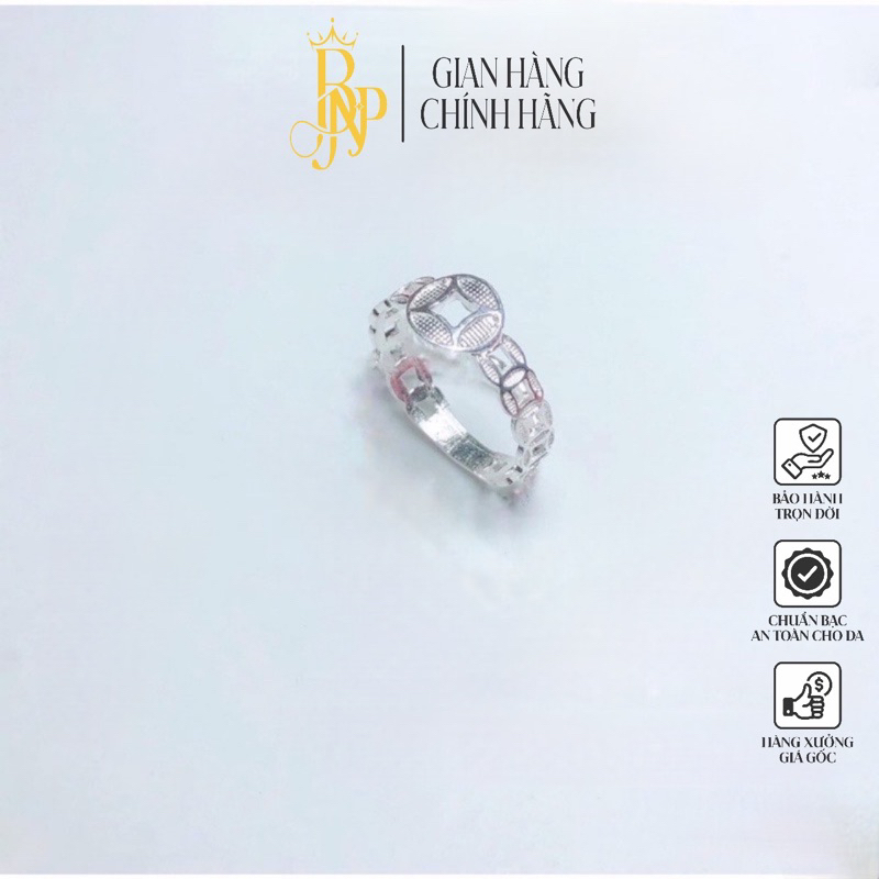 Nhẫn 1 đồng xu BNP may mắn , Rẻ vô địch