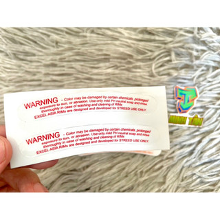 Bộ 2 tem Warning dán niềng xe