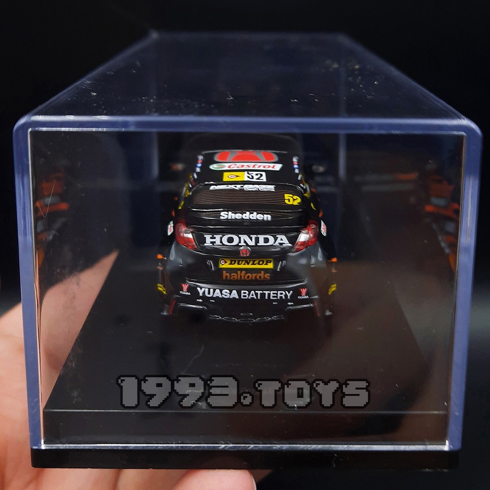 Xe mô hình tỉ lệ 1:64 Tarmac Works - Honda Civic Type R Fk2 BTCC 2017