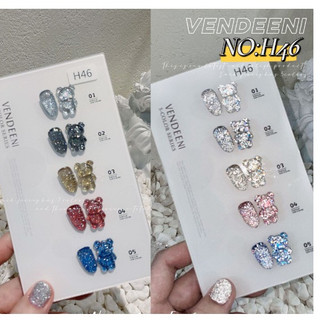 Sơn nhũ flash vendeeni 5 chai + kèm 1 bảng màu đi kèm