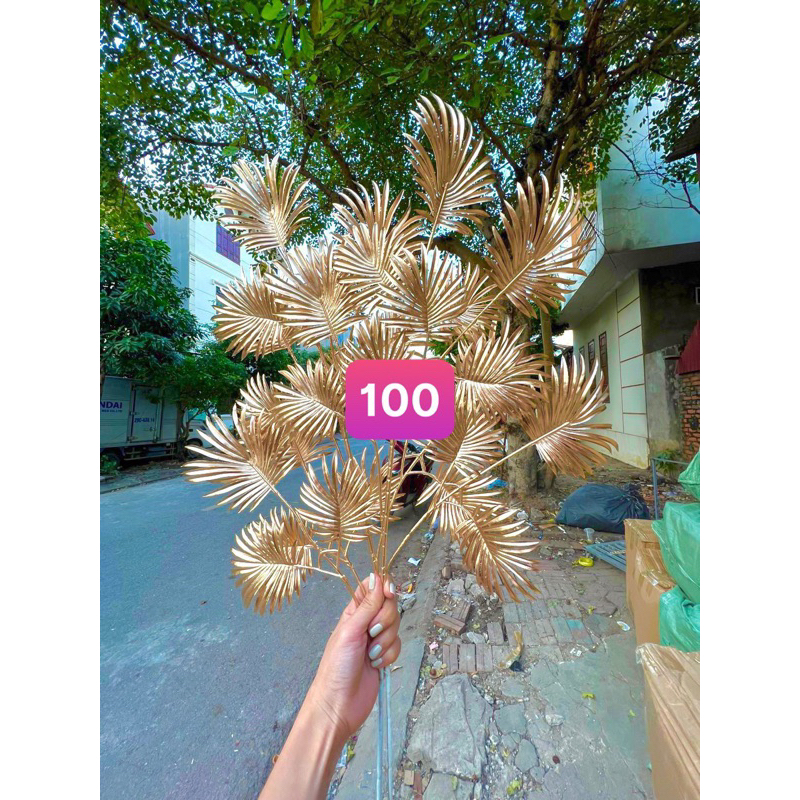 Cành Lá Tim  vàng kim trang trí, chưng tết …