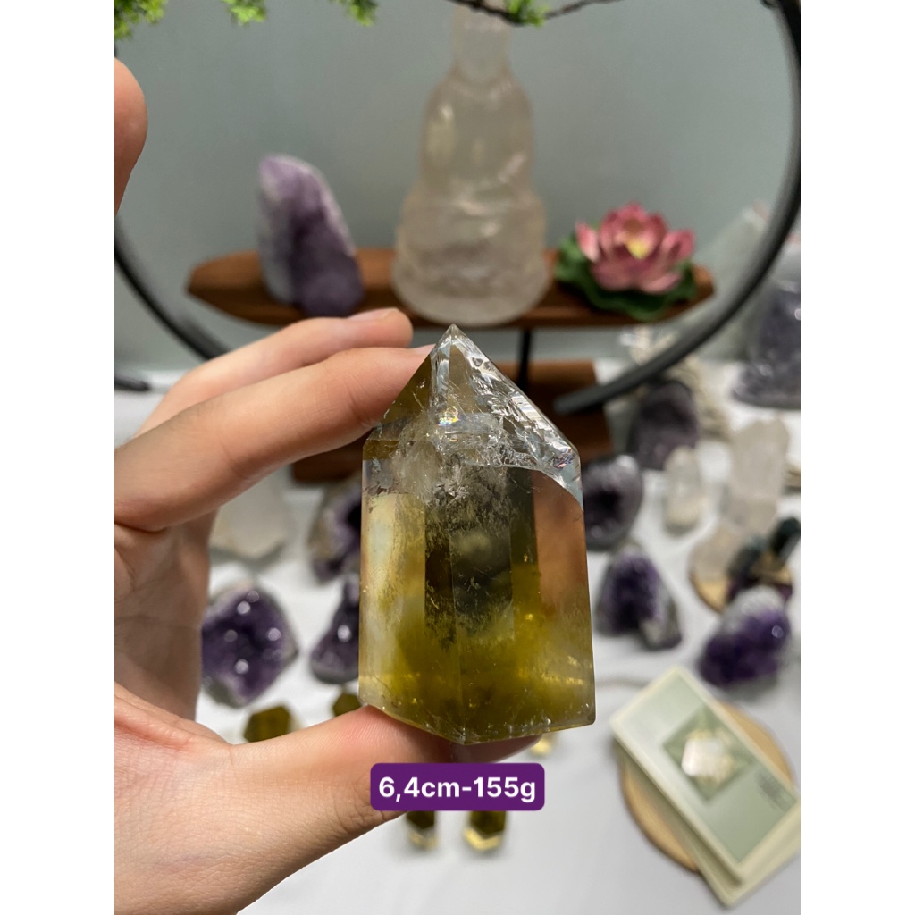 Trụ Thạch Anh Vàng Citrine