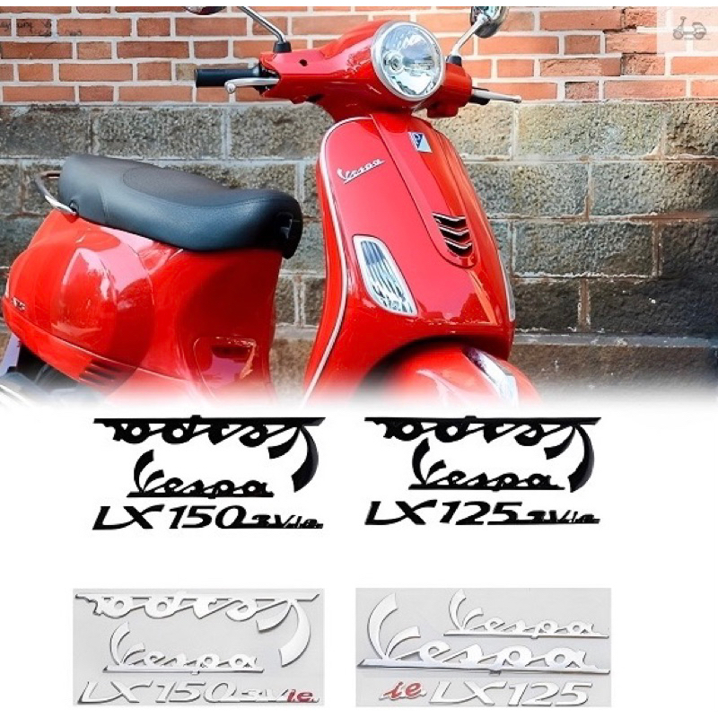 Miễn phí vận chuyển - Các loại tem nổi Vespa Lx chính hãng