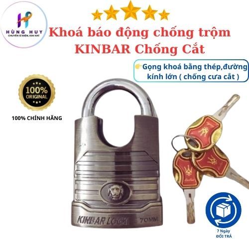 Khoá báo động chống trộm Cao Cấp KINBAR 7p chống cắt