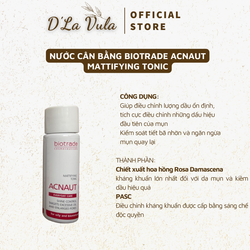 Bộ giảm mụn Biotrade Acnaut Mini 4 sản phẩm
