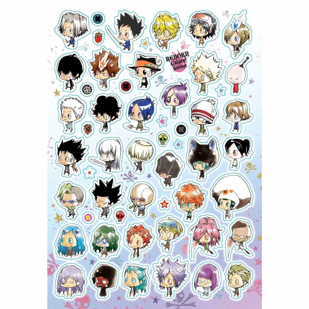 Sách Gia Sư Hitman Reborn! Official Visual Book: Reborn Colore! - Tặng kèm Sticker - Poster phân loại riêng NXB Kim Đồng