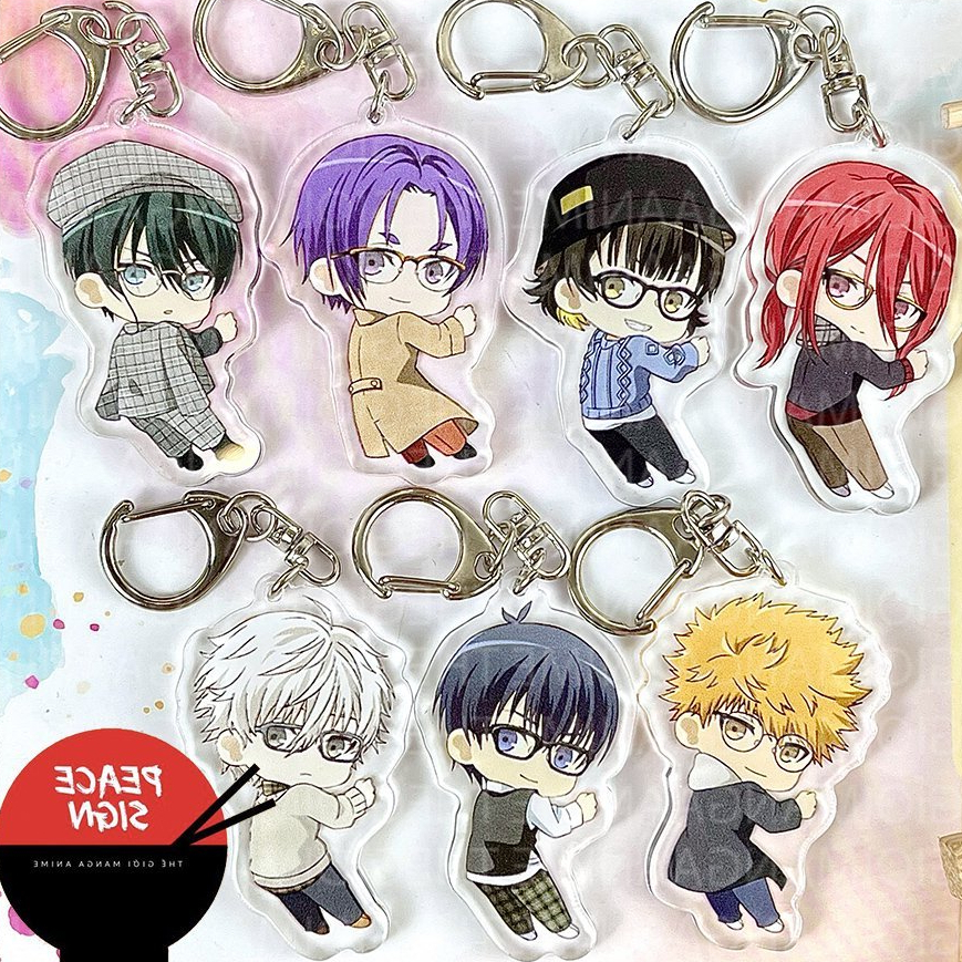 Móc khóa BLUE LOCK in hình chigiri rin nagi reo anime chibi mica acrylic keyring dễ thương