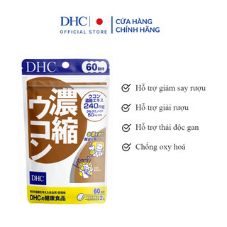 Tpbvsk DHC Concentrated Turmeric 60 ngày (Viên uống tinh chất nghệ Cô Đặc giúp bảo vệ và thải độc gan gói 120 viên)