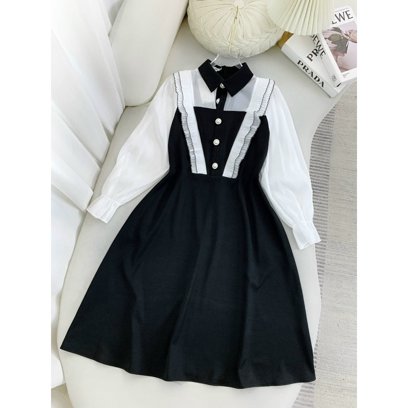 Bigsize 60-90kg váy kiểu phối siêu xinh