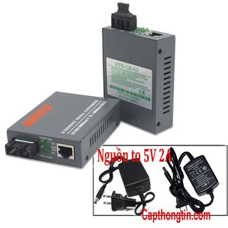 Bộ chuyển đổi quang điện netlink 2 sợi htb-gs-03 10/100/1000mbs