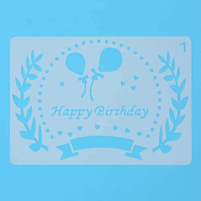 Thước Vẽ Hoạ Tiết Thủ Công Happy Birthday