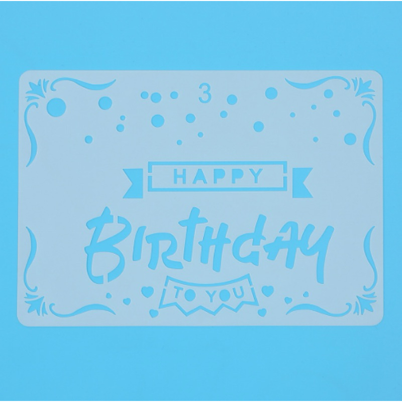 Thước Vẽ Hoạ Tiết Thủ Công Happy Birthday