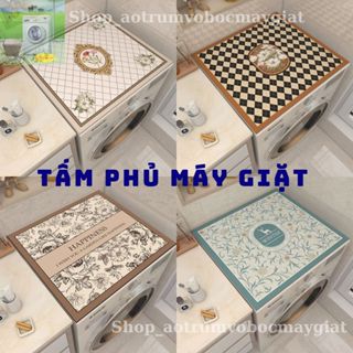 Tấm Phủ Máy Giặt Tủ Lạnh Lò Vi Sóng Chống Bụi Bẩn Dầu Mỡ Chất Liệu Cao Su Chống Trượt