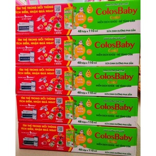 [Quét mã tích xu] Sữa bột pha sẵn Colosbaby 110ml (thùng × 48hộp) Date 2024