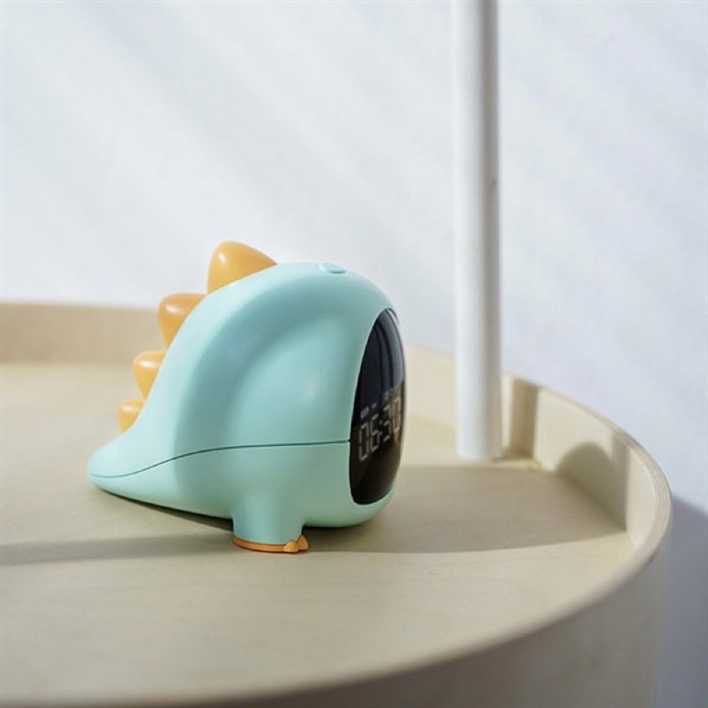 Đồng hồ báo thức để bàn siêu dễ thương Đồng hồ báo thức hoạt hình Đồng hồ báo thức khủng long nhỏ có màn hình LED