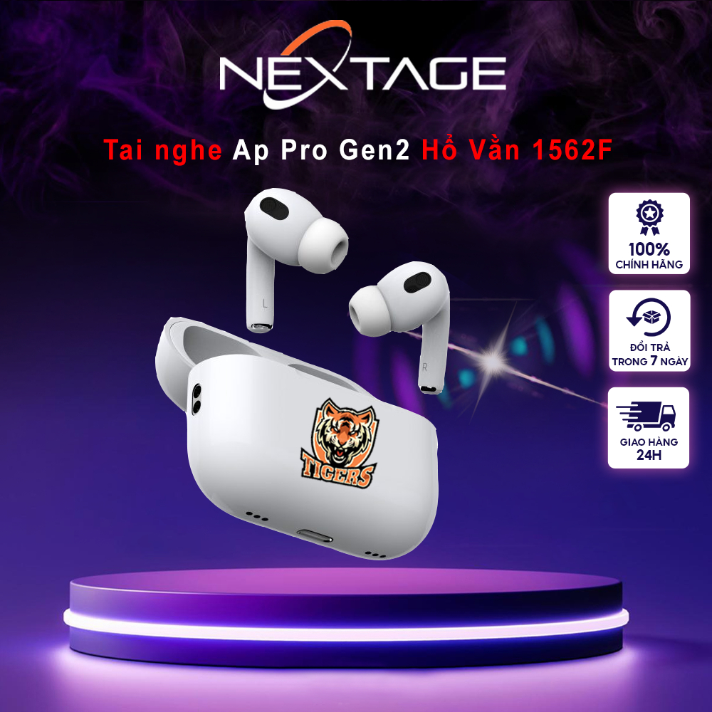 Tai Nghe Bluetooth Hổ Vằn Pro Gen2 1562F - Bản Cao Cấp Nhất - Chống Ồn/Xuyên Âm - Full Tính Năng - Chính Hãng NEXTAGE