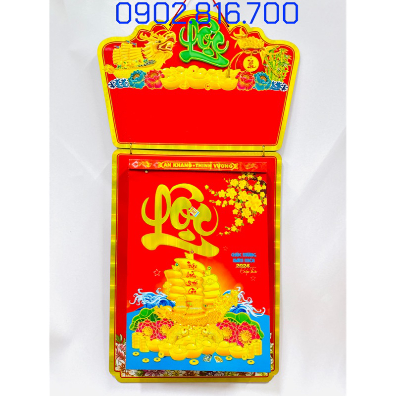 29 x 41 cm Bộ lịch GIÁP THÌN 2024 treo tường cỡ lớn nhất lốc siêu cực đại chủ đề Phong cảnh Việt Nam ĐẠI VIỆT Á