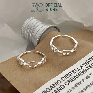 Nhẫn bạc nữ tlee, nhẫn xích nối ngón út cá tính tlee jewelry