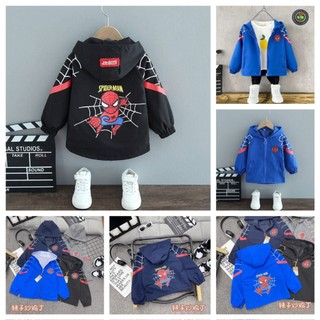  áo khoác siêu nhân người nhện spiderman ,siêu đẹp cho bé. áo gió 2 lớp chất liệu vải gió cao cấp hot trend 