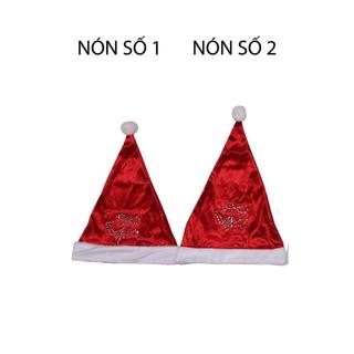 Đồ chơi hoá trang noel - mũ noel / nón noel / mũ giáng sinh bằng nhung / nỉ có đèn lấp lánh