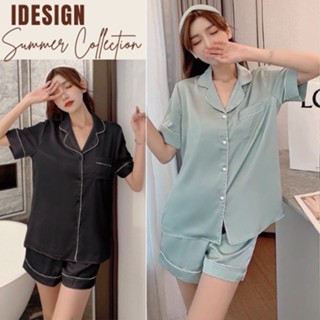 Bộ lụa mặc nhà, Bộ ngủ cộc tay quần cộc, quần dài, pijama lụa cao cấp N20